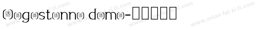 Augustinne demo字体转换